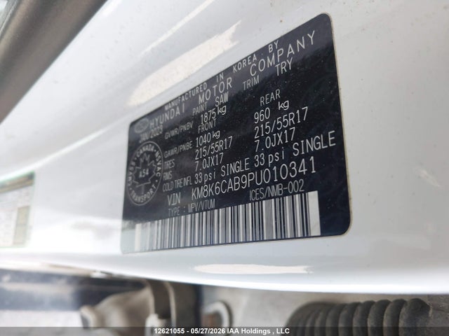 Aukcja sprzedaży 2023 Hyundai Kona Preferred Awd With Sun And Leather Package, vin: KM8K6CAB9PU010341, numer aukcji: 12621055