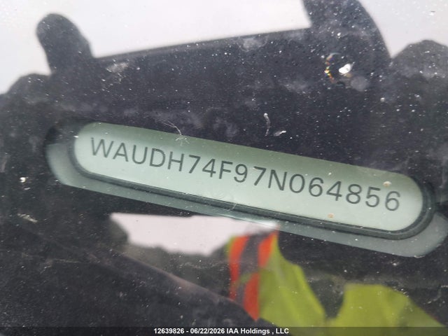 12639826 :رقم المزاد ، WAUDH74F97N064856 vin ، 2007 Audi A6 3.2 مزاد بيع