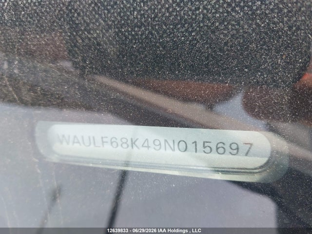 Продаж на аукціоні авто 2009 Audi A4 2.0t Standard, vin: WAULF68K49N015697, номер лоту: 12639833