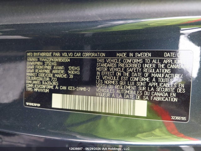 YV4A22PK6N1856564 Volvo Xc90 T6 Momentum 7 Passenger