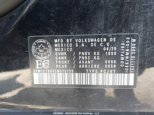 3VWCX7BU6SM079799 Volkswagen Jetta Trendline