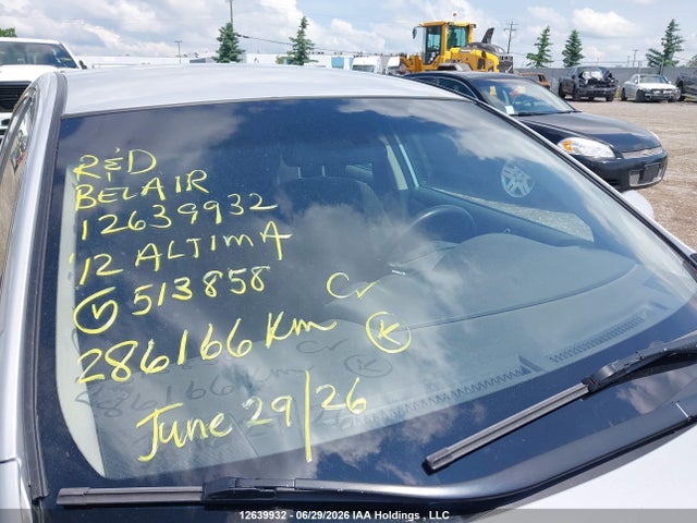Aukcja sprzedaży 2012 Nissan Altima S, vin: 1N4AL2AP7CN513858, numer aukcji: 12639932
