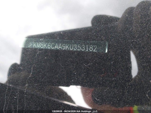 2019 Hyundai Kona მანქანა იყიდება აუქციონზე, vin: KM8K6CAA9KU353182, აუქციონის ნომერი: 12639938