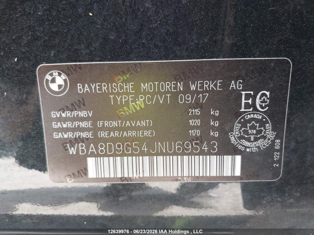 BMW 330 XI 2018 WBA8D9G54JNU69543 Image 9