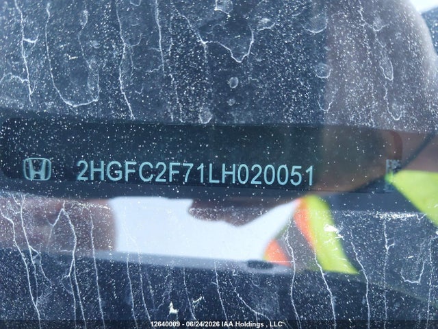 Продаж на аукціоні авто 2020 Honda Civic Ex 4dr, vin: 2HGFC2F71LH020051, номер лоту: 12640009
