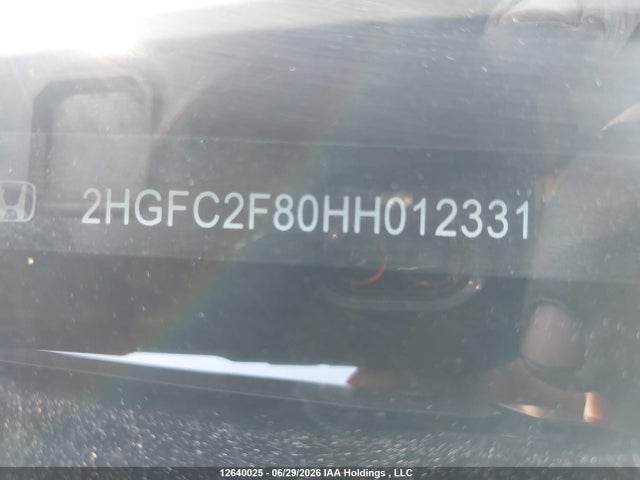 Auction sale of the 2017 Honda Civic Ex, vin: 2HGFC2F80HH012331, lot number: 12640025