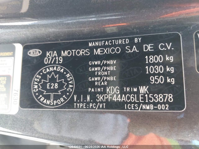 KIA FORTE GT 2020 3KPF44AC6LE153878 Image 19