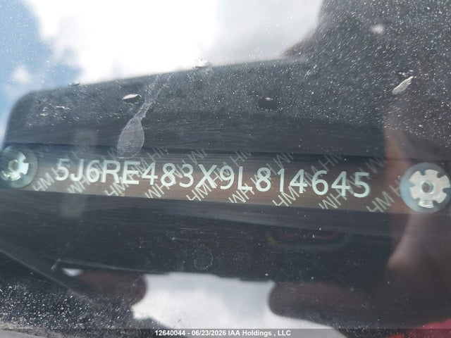 12640044 :رقم المزاد ، 5J6RE483X9L814645 vin ، 2009 Honda Cr-v Lx مزاد بيع
