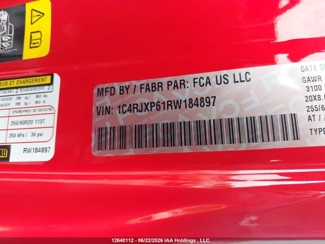 1C4RJXP61RW184897 Jeep Wrangler Sahara 4xe