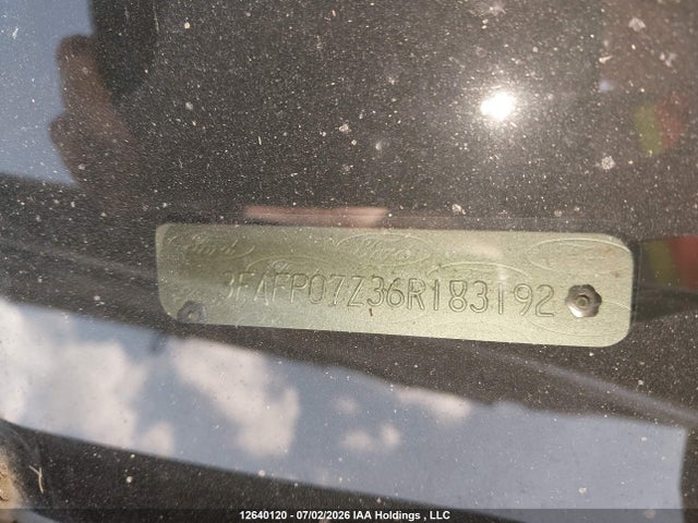 12640120 :رقم المزاد ، 3FAFP07Z36R183192 vin ، 2006 Ford Fusion Se مزاد بيع