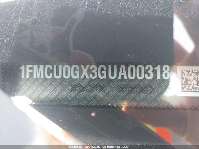 1FMCU0GX3GUA00318 Ford ESCAPE SE