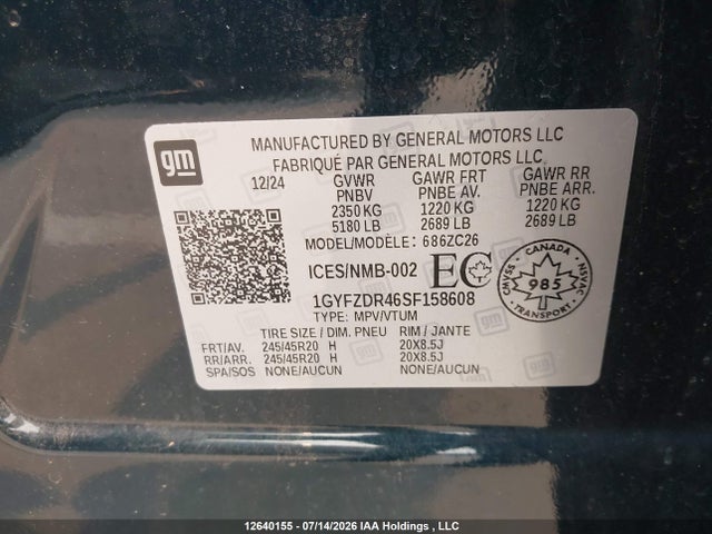 Cadillac Xt4 Premium Luxury 2025 1GYFZDR46SF158608 Image 9