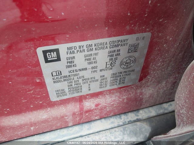 Buick Encore Preferred 2018 KL4CJESB8JB715551 Image 9