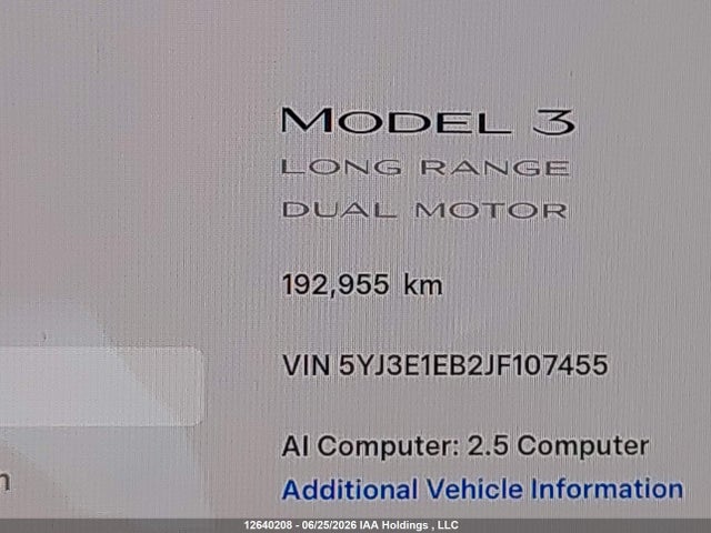 Tesla Model 3 Long Range/performance 2018 5YJ3E1EB2JF107455 Image 15