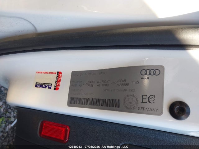 WAUCNAF45HN031058 Audi A4 Technik