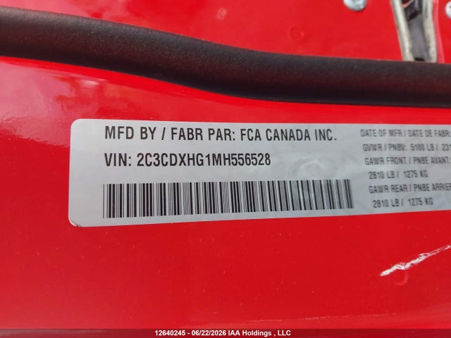 Dodge CHARGER GT 2021 2C3CDXHG1MH556528 Image 9