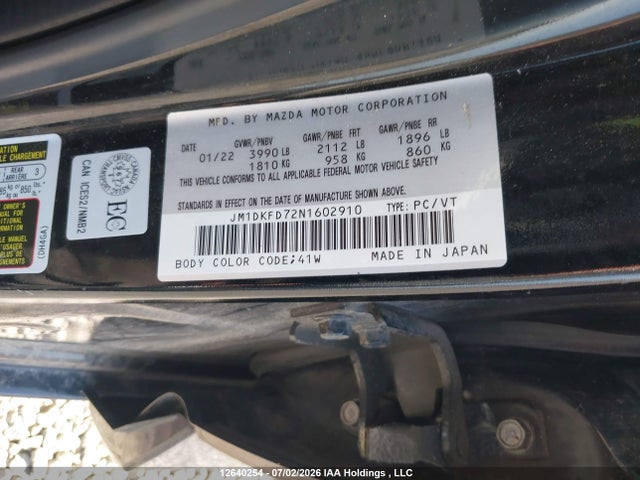 Mazda CX-3 2022 JM1DKFD72N1602910 Image 9