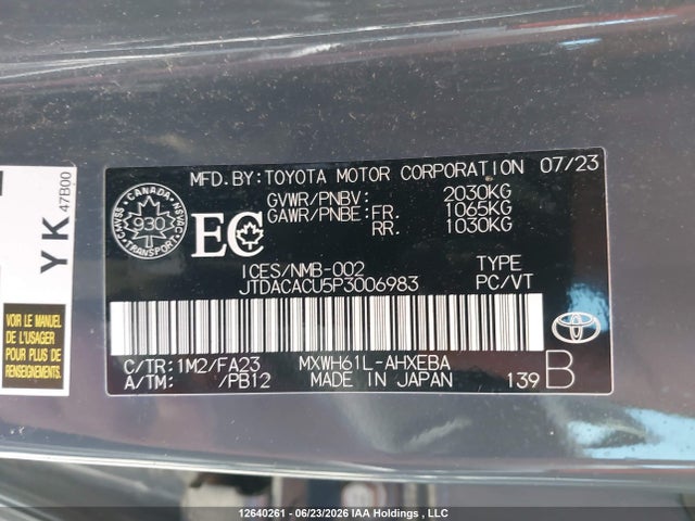 JTDACACU5P3006983 Toyota Prius Prime Se