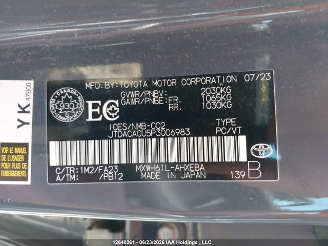 JTDACACU5P3006983 Toyota Prius Prime Se