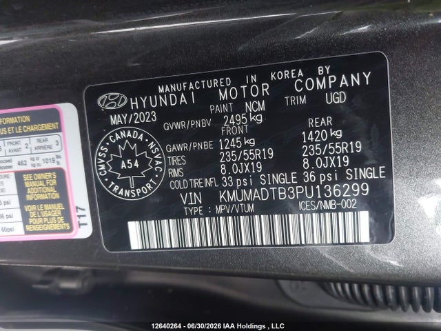 Genesis Gv70 Select/advanced/sport Prestige 2023 KMUMADTB3PU136299 Image 9