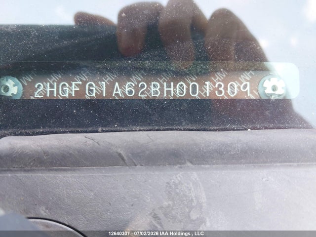 Продаж на аукціоні авто 2011 Honda Civic Lx, vin: 2HGFG1A62BH001309, номер лоту: 12640307