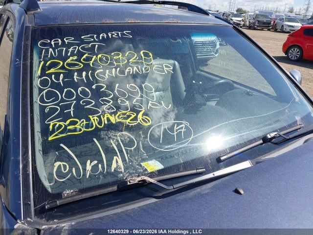 12640329 :رقم المزاد ، JTEEP21A840003699 vin ، 2004 Toyota Highlander V6/v6 7 Passenger مزاد بيع