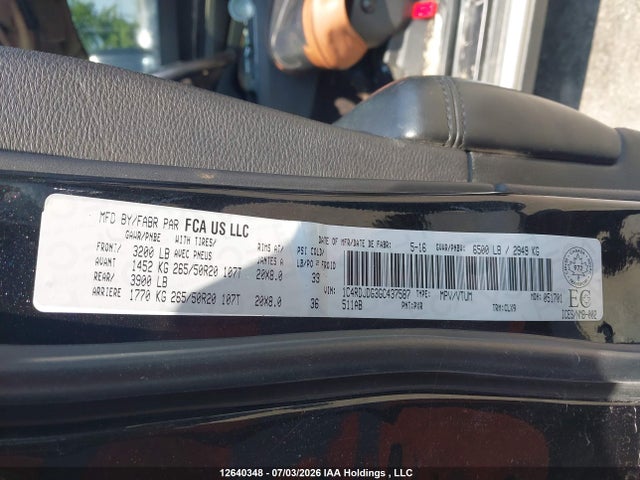 Продаж на аукціоні авто 2016 Dodge Durango Limited, vin: 1C4RDJDG3GC437587, номер лоту: 12640348