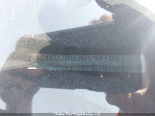 Продаж на аукціоні авто 2016 Dodge Durango Limited, vin: 1C4RDJDG3GC437587, номер лоту: 12640348
