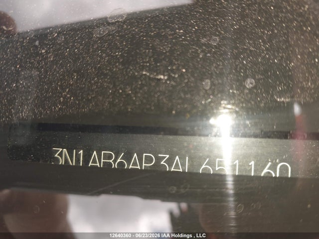 2010 Nissan Sentra 2.0/2.0s/sr/2.0sl მანქანა იყიდება აუქციონზე, vin: 3N1AB6AP3AL651160, აუქციონის ნომერი: 12640360