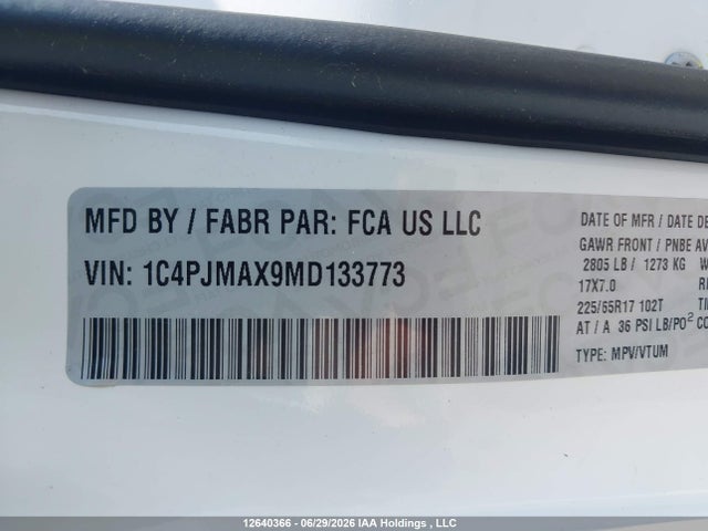 Jeep Cherokee Sport 2021 1C4PJMAX9MD133773 Image 9
