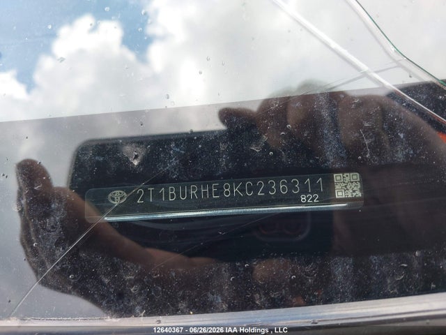 2T1BURHE8KC236311 Toyota Corolla L/le/xle/se/xse