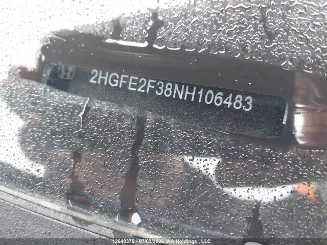 Honda CIVIC EX 2022 2HGFE2F38NH106483 Image 20