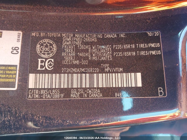 Lexus RX 350 2021 2T2HZMDA7MC268229 Image 9