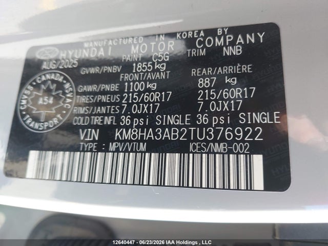 Hyundai Kona 2026 KM8HA3AB2TU376922 Image 19