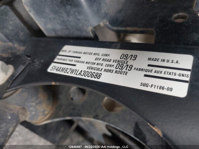 Yamaha YXM700 2020 5Y4AMB2W1LA300688 Image 13