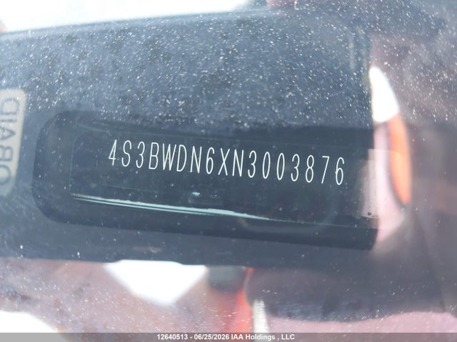 12640513 :رقم المزاد ، 4S3BWDN6XN3003876 vin ، 2022 Subaru Legacy Limited مزاد بيع