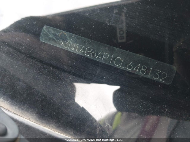 2012 Nissan Sentra მანქანა იყიდება აუქციონზე, vin: 3N1AB6AP1CL648132, აუქციონის ნომერი: 12640523