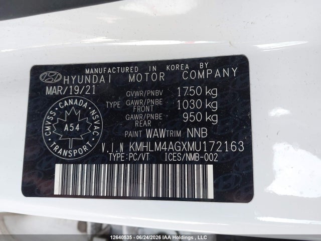 Продаж на аукціоні авто 2021 Hyundai Elantra Preferred Ivt, vin: KMHLM4AGXMU172163, номер лоту: 12640535