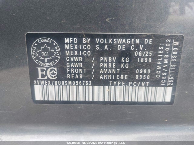Volkswagen JETTA SE 2025 3VWEX7BU0SM096753 Image 9