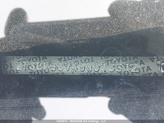 Продаж на аукціоні авто 2009 Toyota Rav4, vin: 2T3BF33V49W013312, номер лоту: 12640672