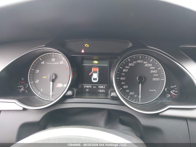 12640685 :رقم المزاد ، WAUCGBFR6DA069878 vin ، 2013 Audi S5 3.0t مزاد بيع