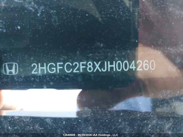 Honda CIVIC EX 2018 2HGFC2F8XJH004260 Image 19