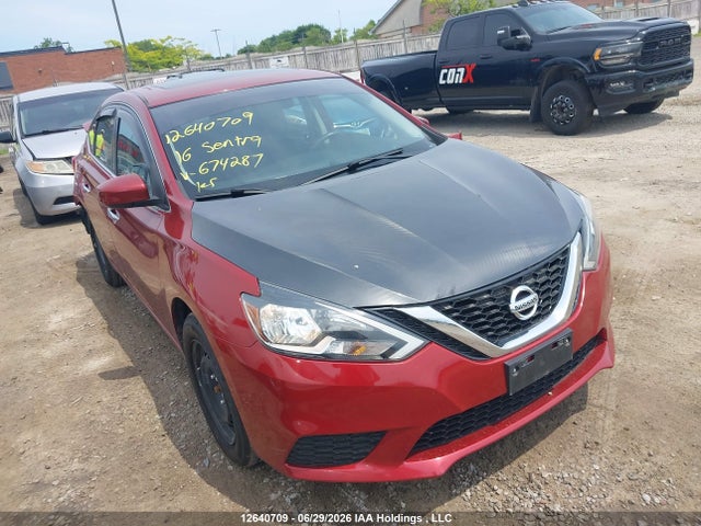 Продажа на аукционе авто 2016 Nissan Sentra 1.8 S/1.8 Sl/1.8 Sr/1.8 Sv, vin: 3N1AB7AP1GL674287, номер лота: 12640709