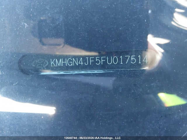 Продажа на аукционе авто 2015 Hyundai Genesis 5.0 Ultimate, vin: KMHGN4JF5FU017514, номер лота: 12640744