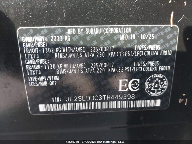 Subaru Forester Premium 2026 JF2SLDDC3TH449398 Image 9