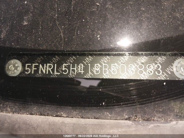 2011 Honda Odyssey Ex მანქანა იყიდება აუქციონზე, vin: 5FNRL5H41BB503883, აუქციონის ნომერი: 12640777