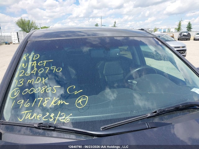 12640790 :رقم المزاد ، 2HNYD2H21DH000805 vin ، 2013 Acura Mdx مزاد بيع