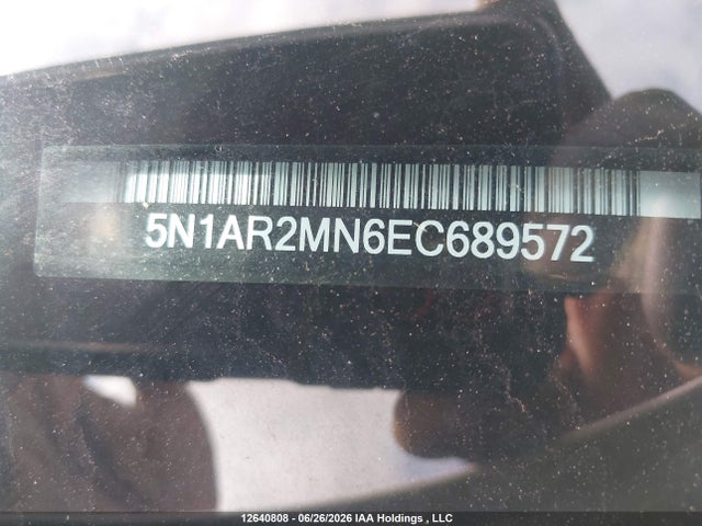 Продажа на аукционе авто 2014 Nissan Pathfinder S/sv/sl/platinum, vin: 5N1AR2MN6EC689572, номер лота: 12640808