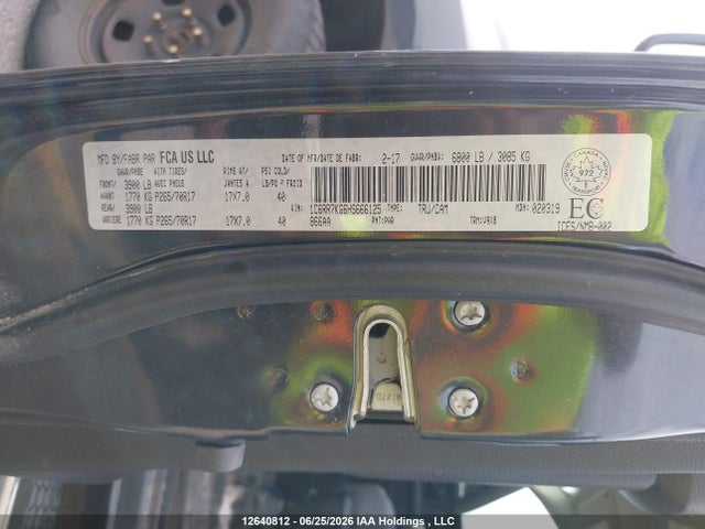 1C6RR7KG6HS666125 RAM 1500 St