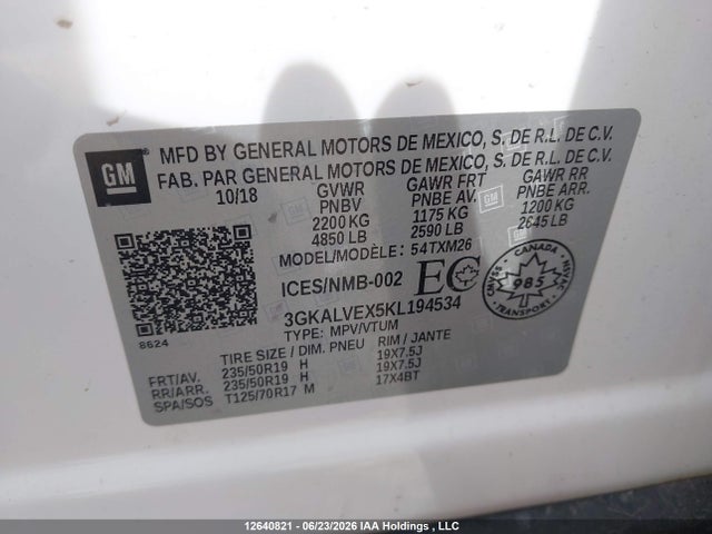 GMC Terrain Slt 2019 3GKALVEX5KL194534 Image 20